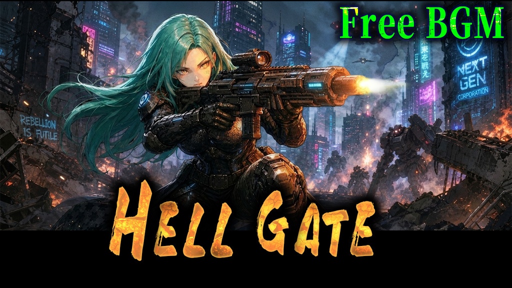 【フリーBGM】HELL GATE -崩壊都市…最終防衛戦 - 【隊長 アドマの闘い】【Force of Valor】