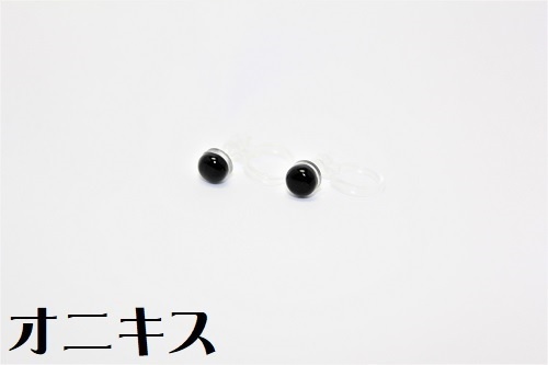 天然石の樹脂ノンホールピアス
