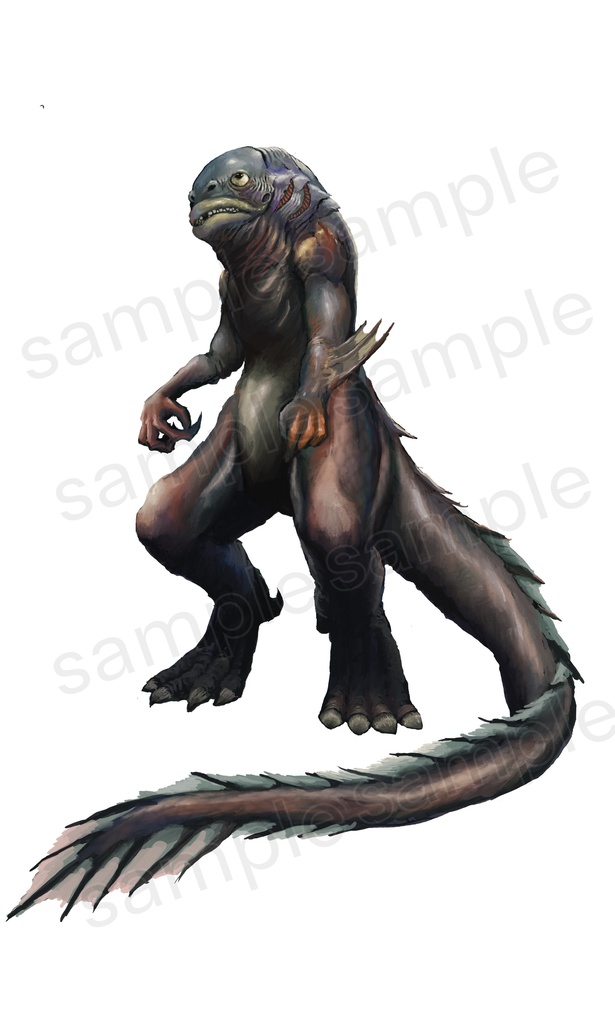 【非公式クトゥルフ神話TRPG】神話生物素材 深きもの/Deep Ones立ち絵(フルセット版はダゴン付き)