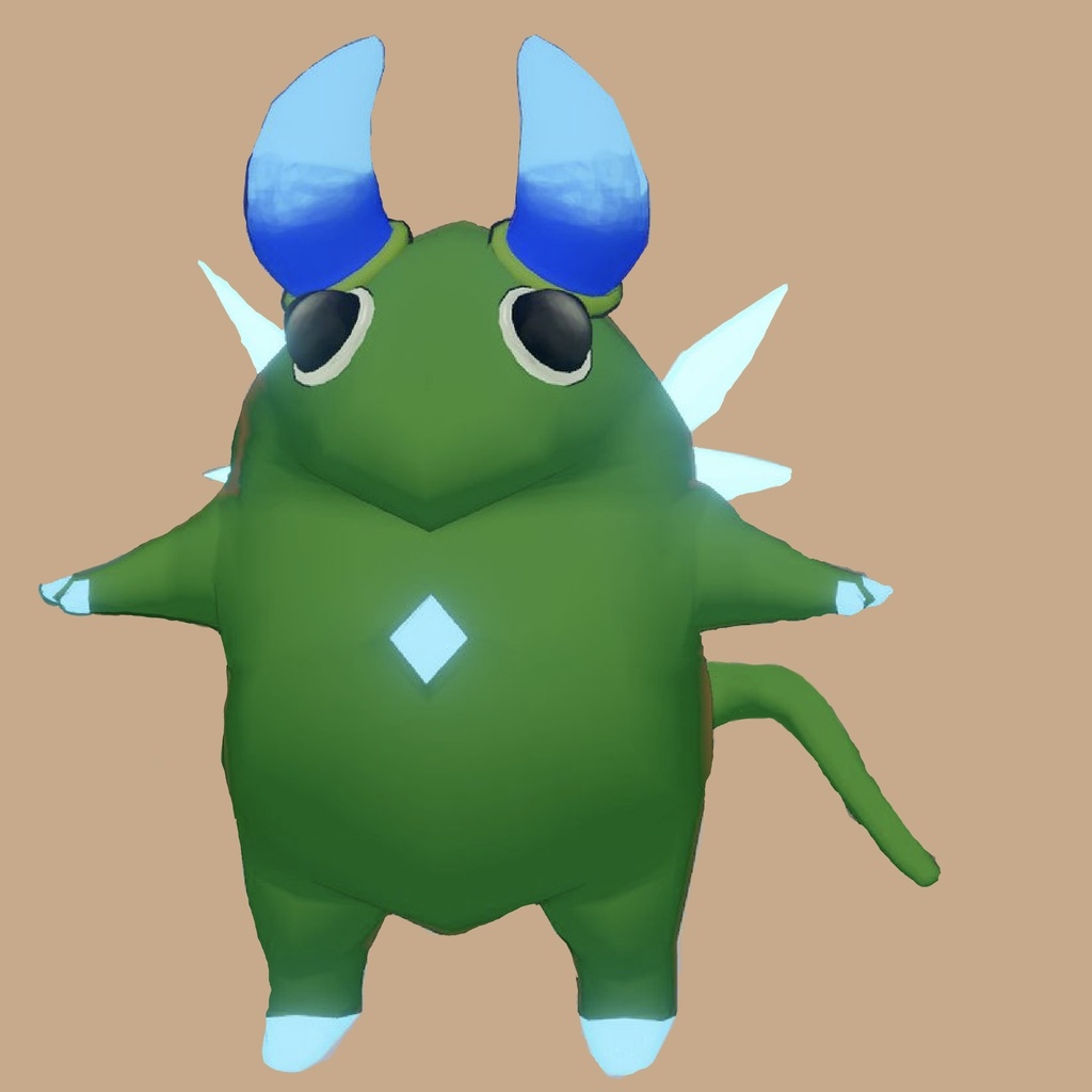 【VRChat無料アバター】宇宙角獣 ペペル!!