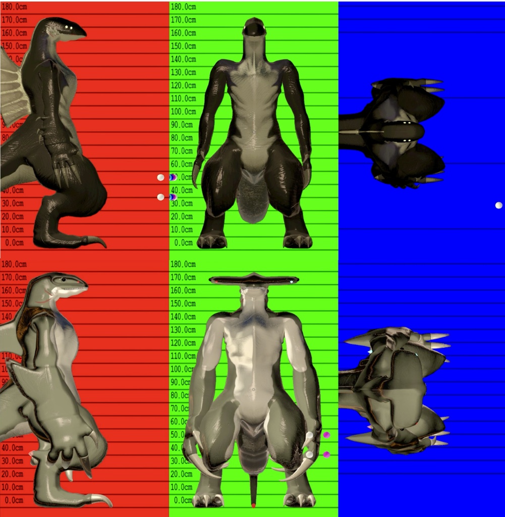 【VRChat対応オリジナル3Dモデル/アバター】ウナギルスvsシュモクルス大怪獣対決セット