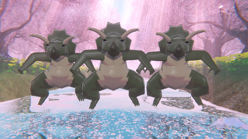 期間限定恐竜付き!【One Coin Avatars】VRChat向けオリジナル3Dモデル「シャチ太」ver1.00