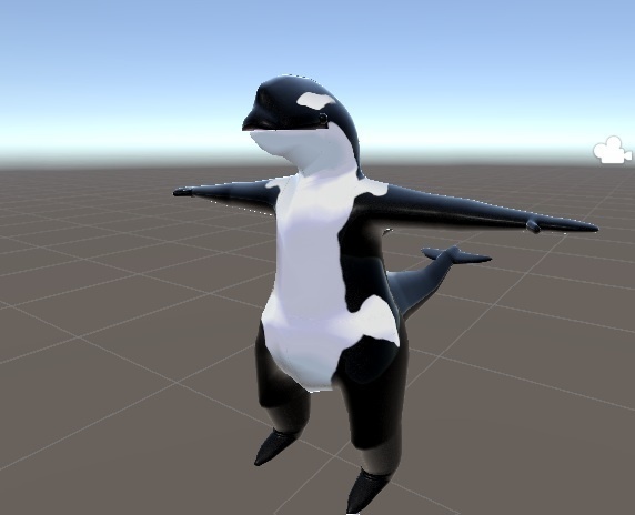 期間限定恐竜付き!【One Coin Avatars】VRChat向けオリジナル3Dモデル「シャチ太」ver1.00