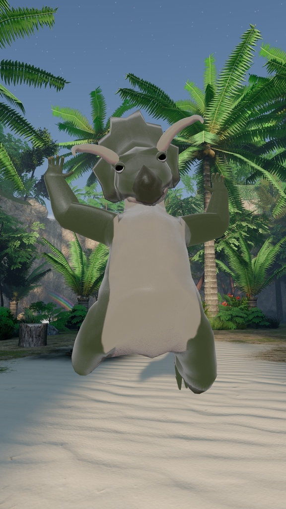 【One Coin Avatars】VRChat向けオリジナル3Dモデル「プヨケラトプス」ver1.00