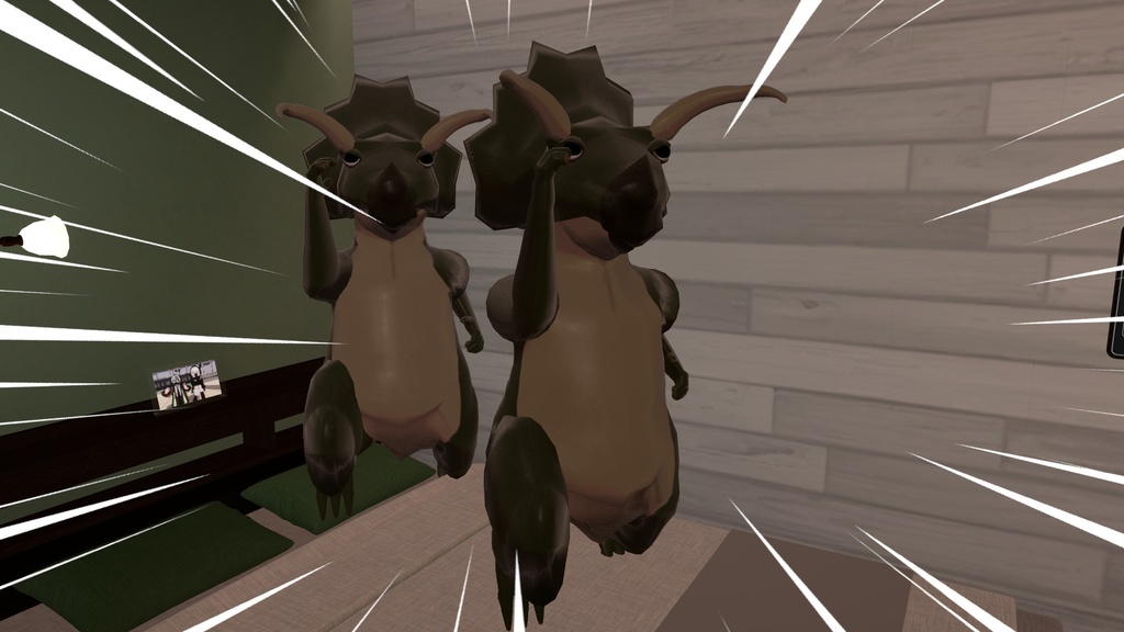 【One Coin Avatars】VRChat向けオリジナル3Dモデル「プヨケラトプス」ver1.00