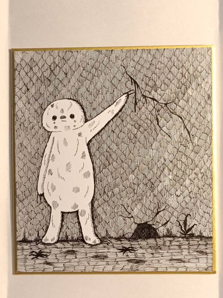 【原画色紙】ナマケモノ