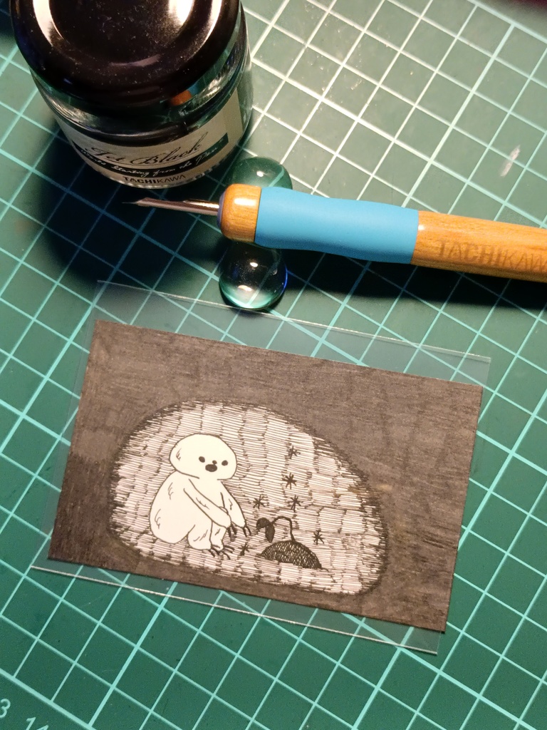 【原画】モノクロナマケちゃん！