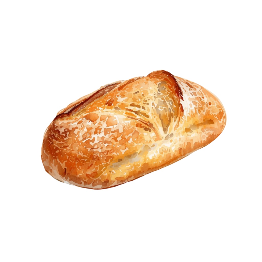 水彩画風パンのイラスト素材集【PNG透過 18素材】