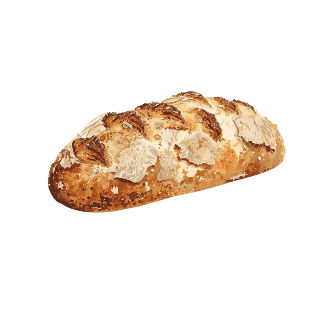 水彩画風パンのイラスト素材集【PNG透過 18素材】