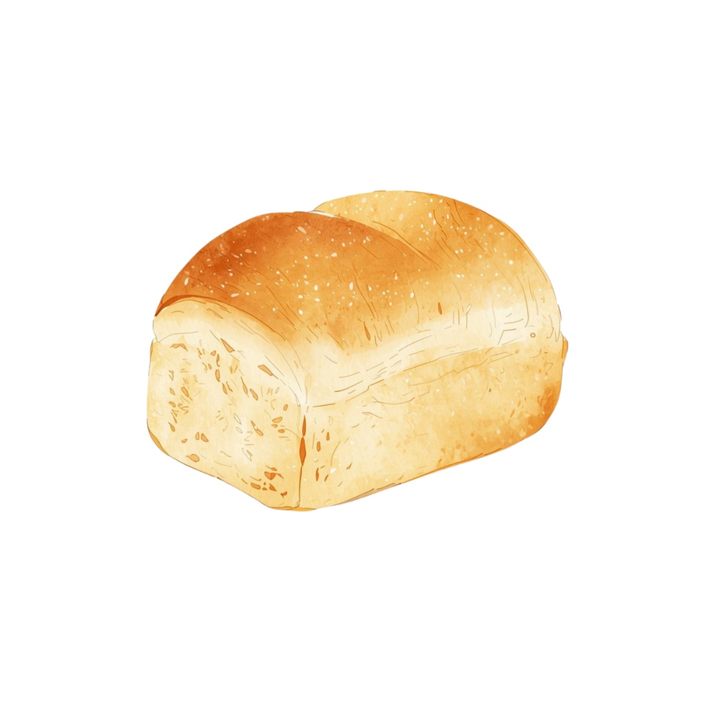 水彩画風パンのイラスト素材集【PNG透過 18素材】