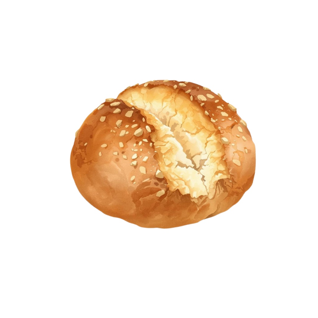 水彩画風パンのイラスト素材集【PNG透過 18素材】