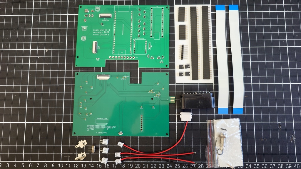 swancolorHDカスタム基板セット / swancolorHD custom PCB Set