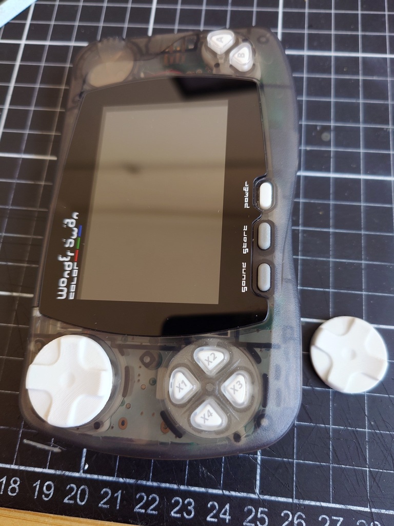 ワンダースワン用Dパッド STLデータ