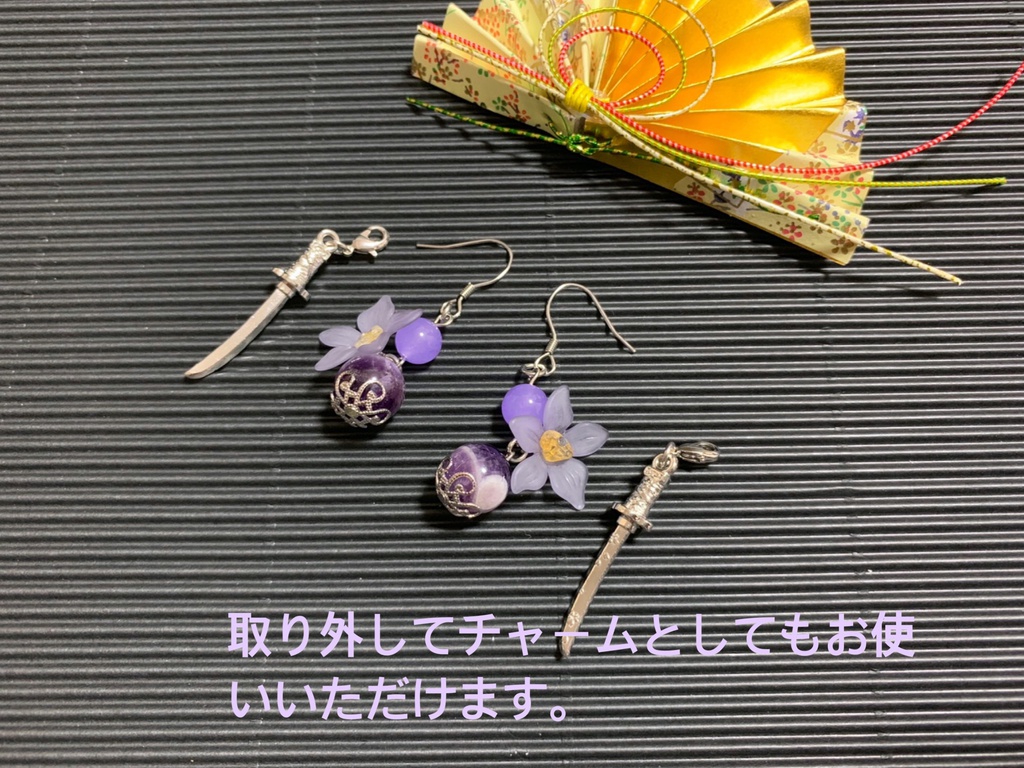 とうらぶ【歌仙兼定】イメージピアス・イヤリング/刀剣乱舞イメージ