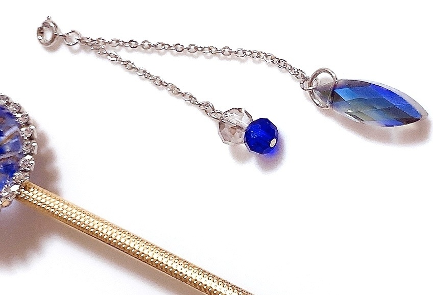 山姥切長義イメージ琉球ガラスの簪(かんざし)