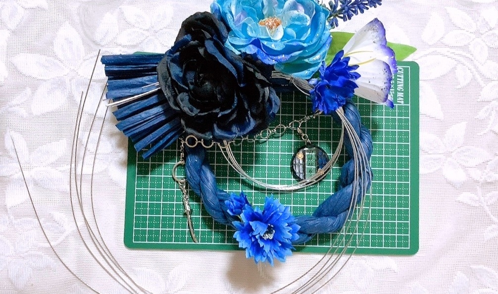 山姥切長義イメージしめ縄リース(バッグチャーム付き)③