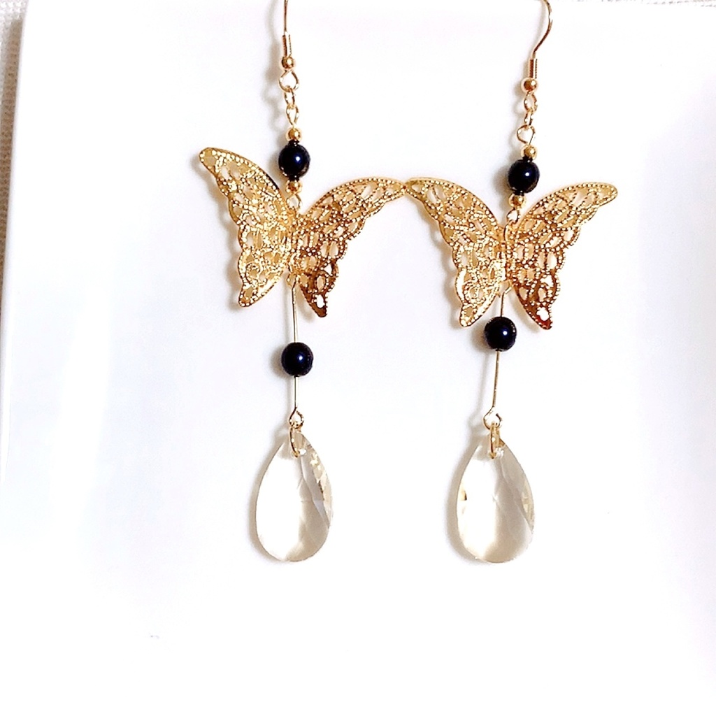 山姥切国広イメージピアス・イヤリング/バタフライ・ティアドロップ