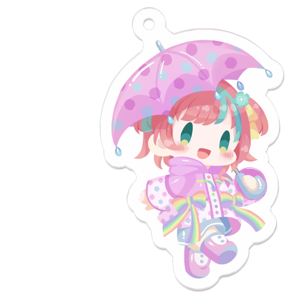 あままミニキャラアクリルキーホルダー(梅雨ver.)