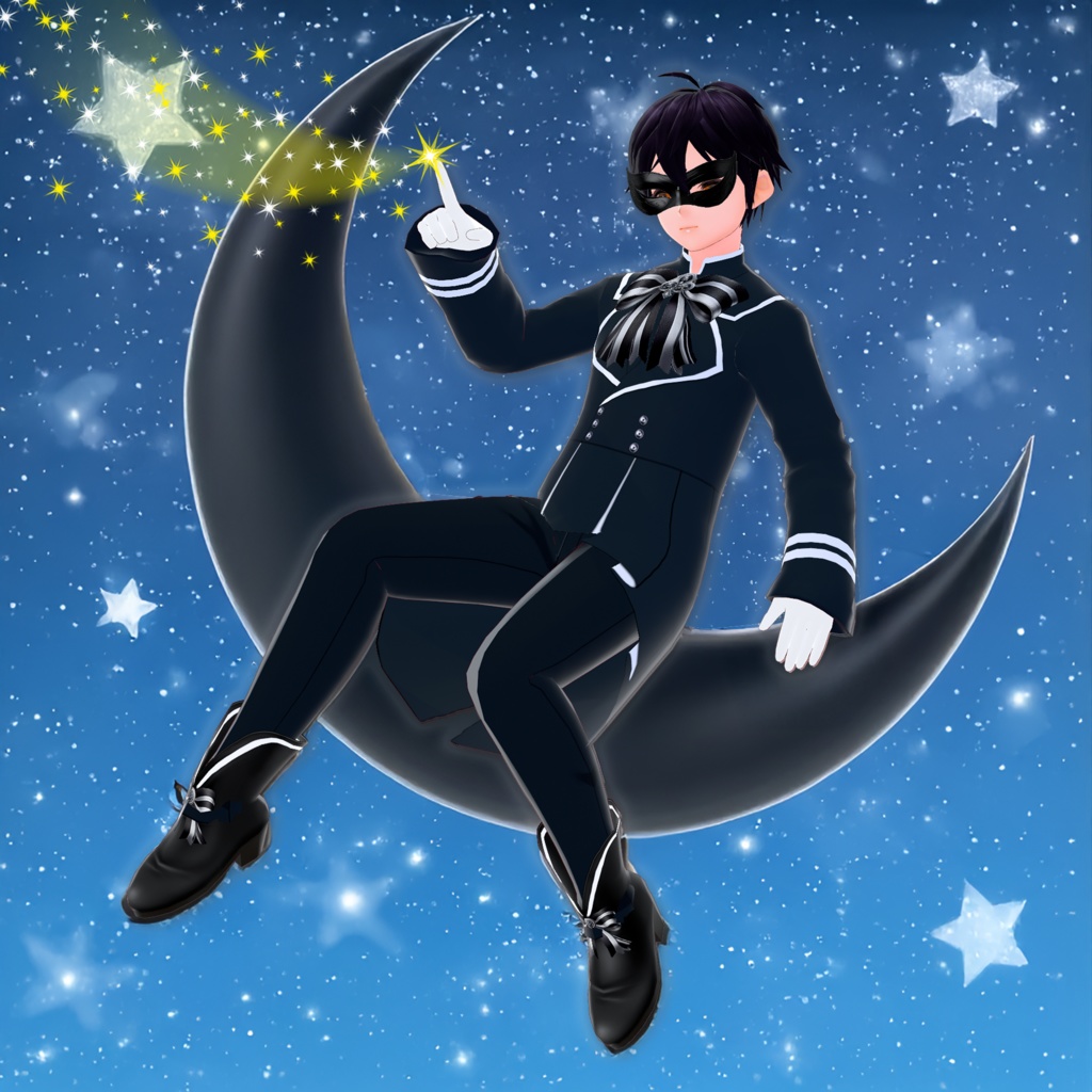 【Vroid texture】マジシャンコーデ一式(男性用)/ Magician coordinate (Male)