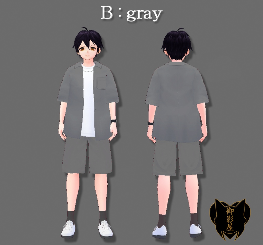 【Vroid Custom Items】サマーセットアップ(男性用) / summer suit (Male)