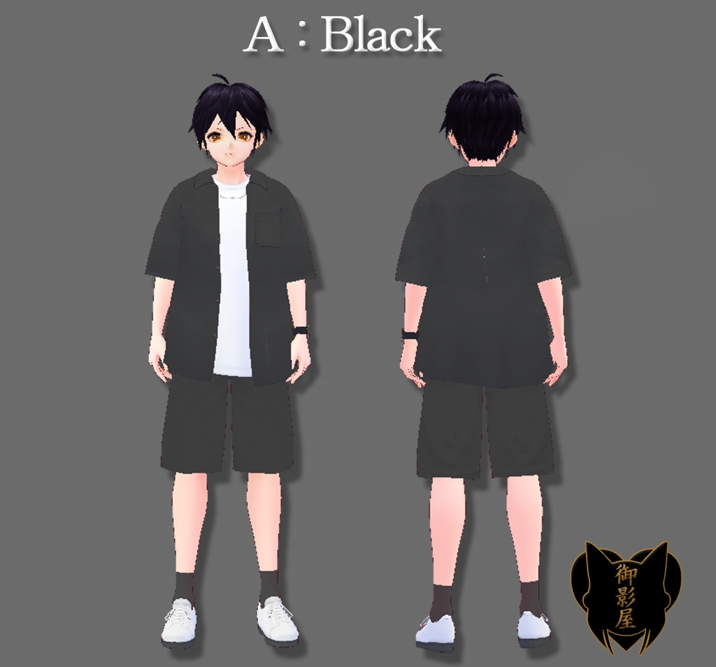 【Vroid Custom Items】サマーセットアップ(男性用) / summer suit (Male)
