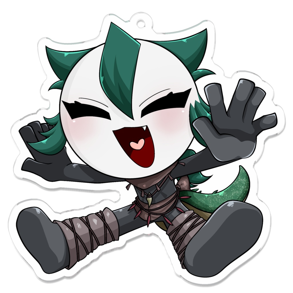 アクリルキーホルダー［琥珀-コハク-］