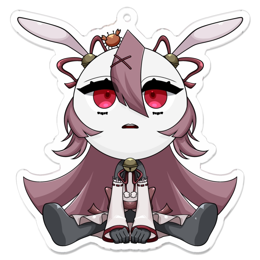 アクリルキーホルダー［杵音-キネ-］+カニ