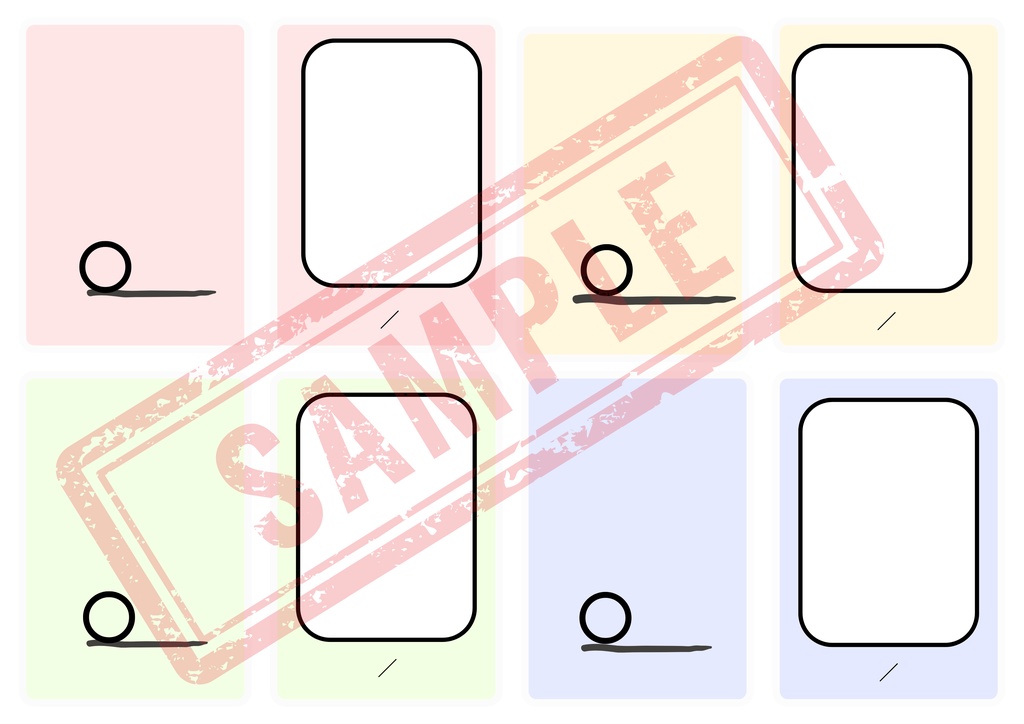 【PDF版】ひらがなカード 英単語・ひらがな表付き!お子様と作成しませんか?
