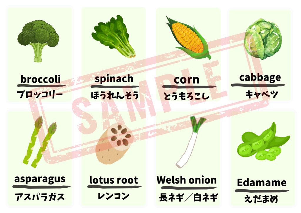 【PDF版】英単語(16ページ/128単語)・アルファベット表他おまけ3枚付き A4推奨 ※印刷してお使い下さい