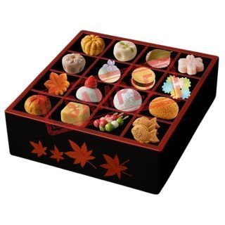 和菓子重箱のイラスト素材