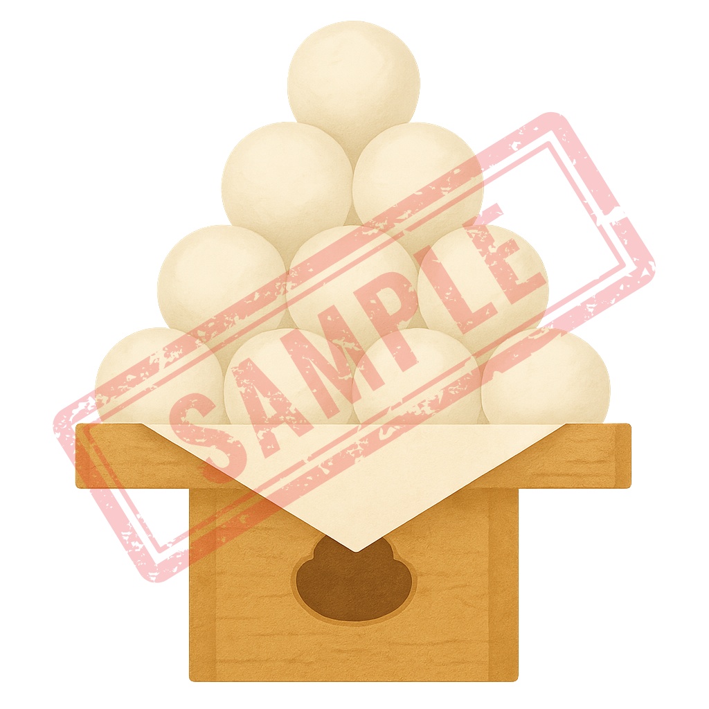 Japanese Sweets 和菓子風 イラスト素材(PNG/背景透過済) 100個