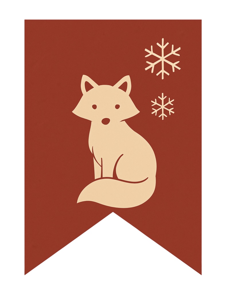 欧州風Christmas flag 手作りしませんか? (PNG/背景透過済)(PDF A4判印刷用) 42種類