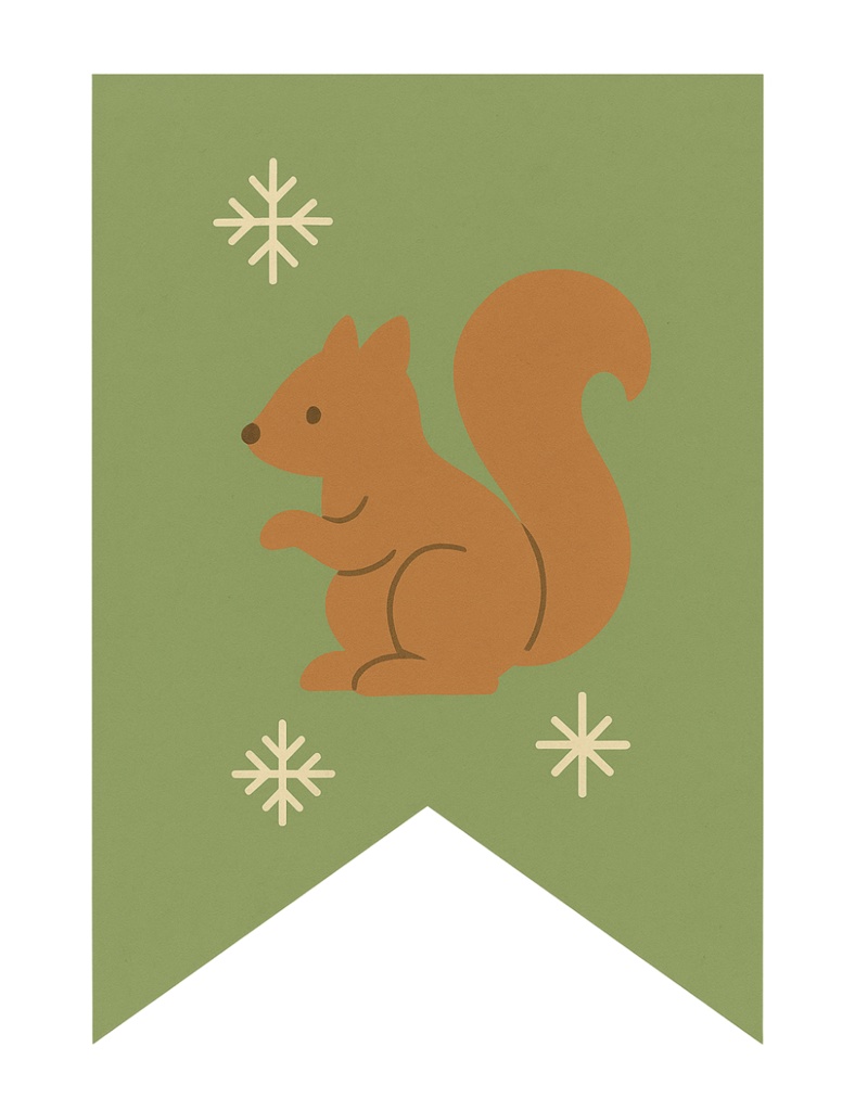 欧州風Christmas flag 手作りしませんか? (PNG/背景透過済)(PDF A4判印刷用) 42種類