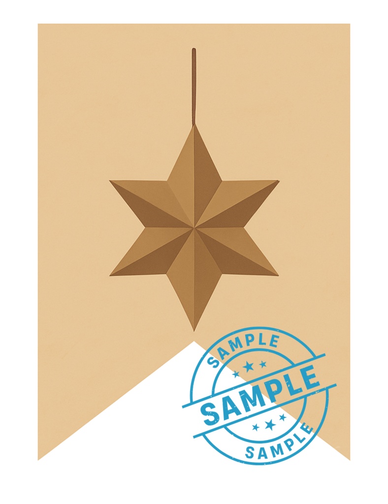 欧州風Christmas flag 手作りしませんか? (PNG/背景透過済)(PDF A4判印刷用) 42種類