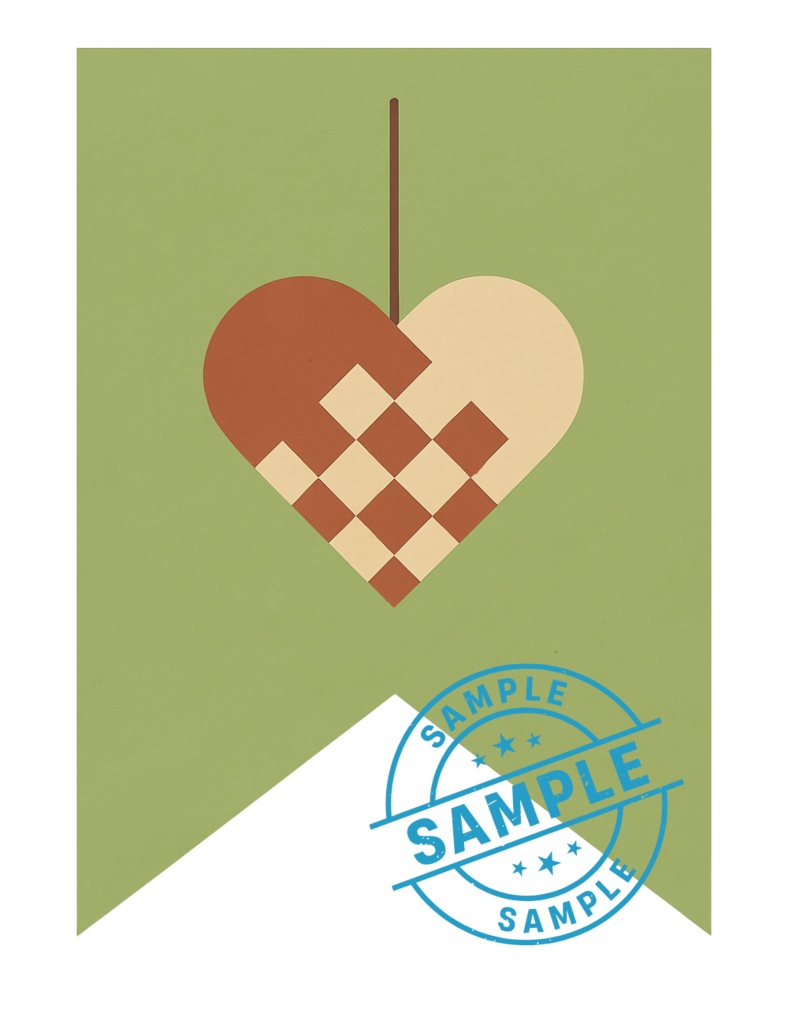 欧州風Christmas flag 手作りしませんか? (PNG/背景透過済)(PDF A4判印刷用) 42種類