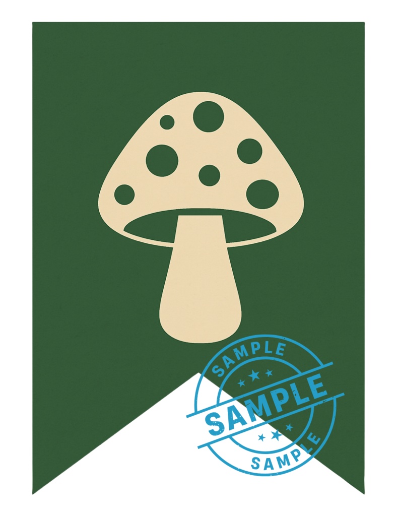 欧州風Christmas flag 手作りしませんか? (PNG/背景透過済)(PDF A4判印刷用) 42種類