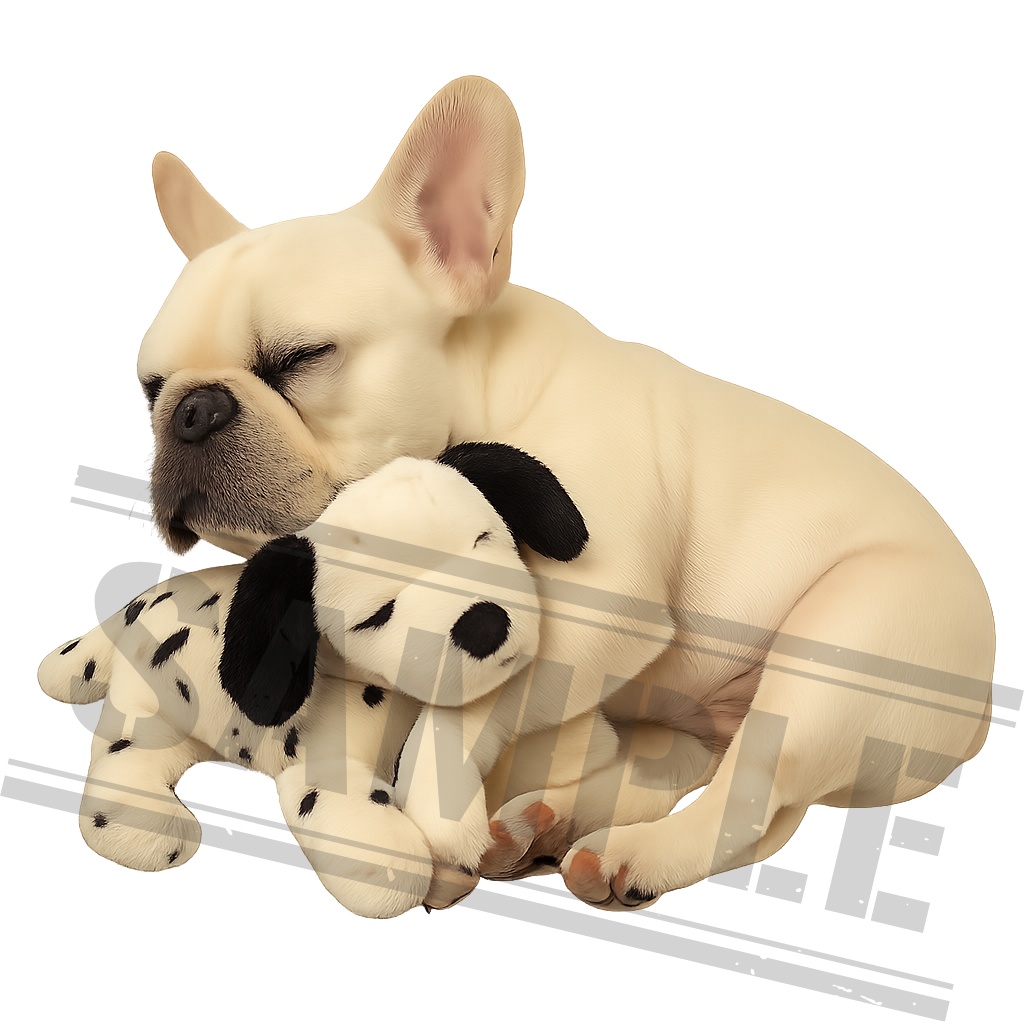 フレンチブルドック 45種類/背面透過済み/PDFデータ/PNGデータ