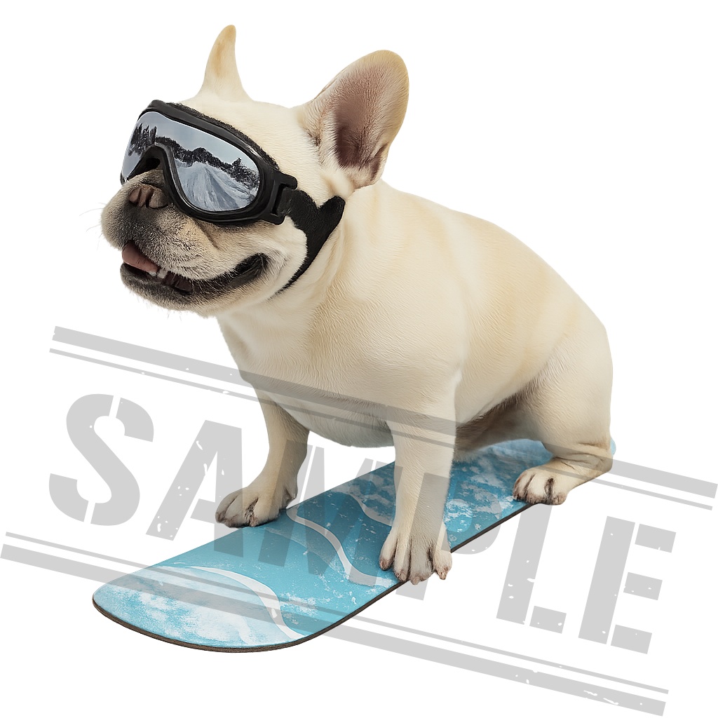 フレンチブルドック 45種類/背面透過済み/PDFデータ/PNGデータ