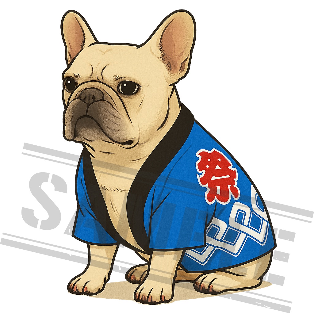 フレンチブルドック 45種類/背面透過済み/PDFデータ/PNGデータ