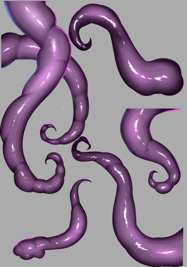 绘画素材 触手1