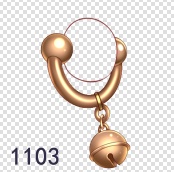 11月绘画素材 单独个体 带铃铛乳环阴环