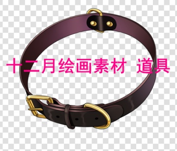 十二月绘画素材 道具 项圈