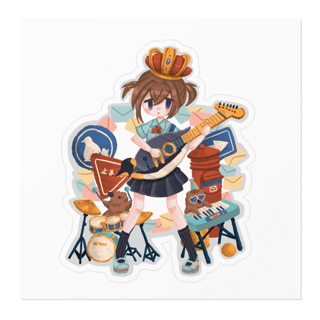 ペンギンギターしーる