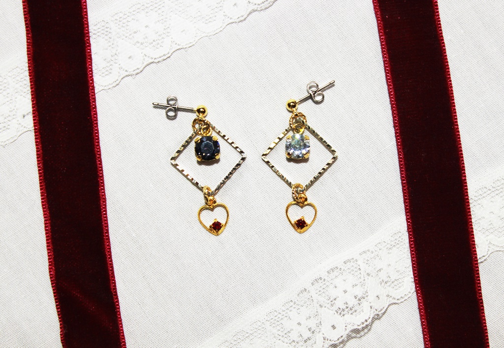 双頭イメージピアス/イアリング