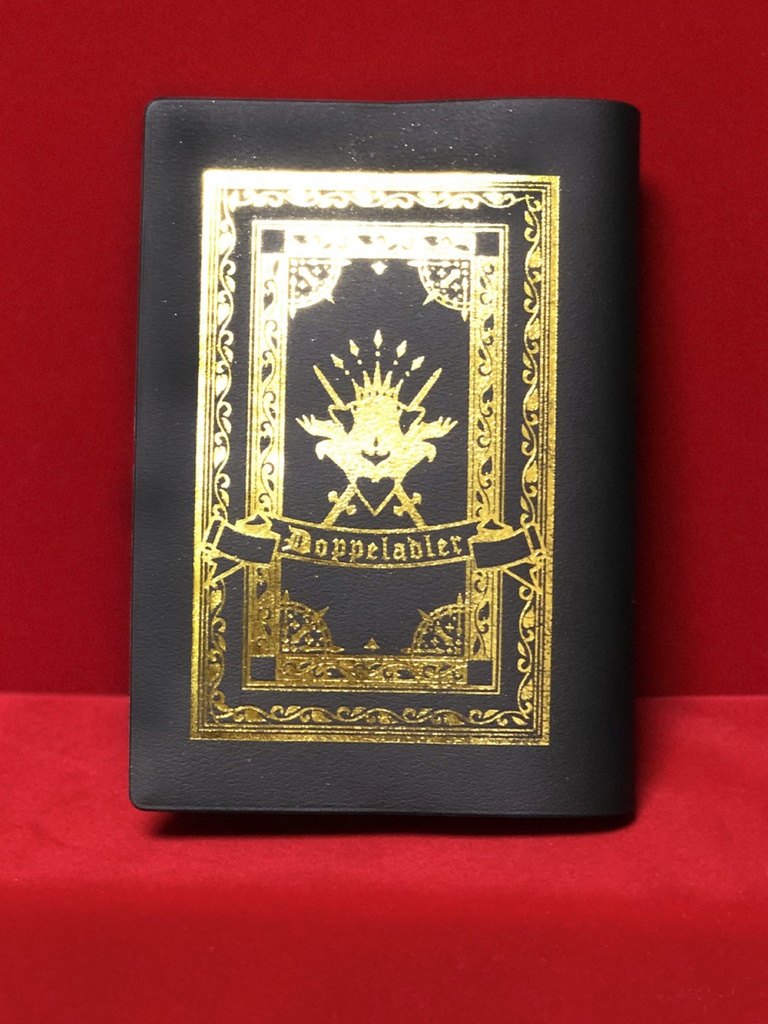 双頭イメージ箔押しブックカバー