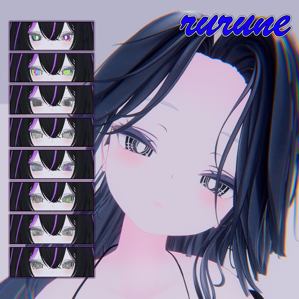 ≪狂蘭(광란)≫ EyeTexture|5アバター対応/10パターン|対応拡張予定あり