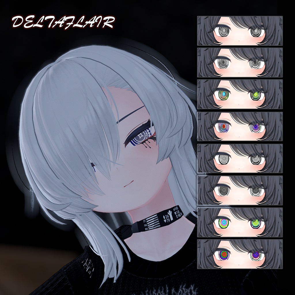 ≪狂蘭(광란)≫ EyeTexture|5アバター対応/10パターン|対応拡張予定あり