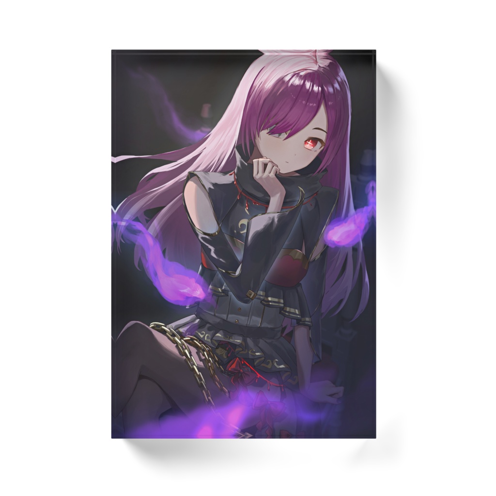 宵月紫雨アクリルブロック