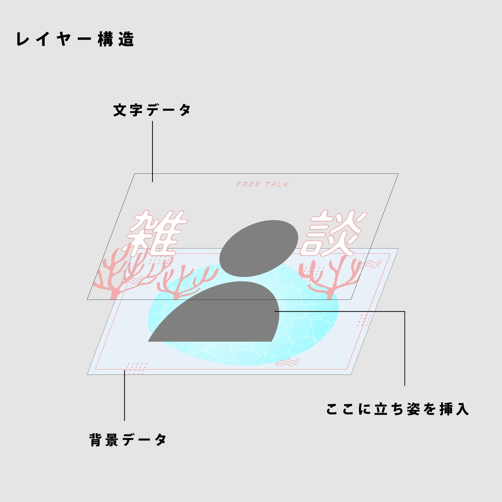 【無料/雑談/歌枠/朝活】サムネイル素材集【Vtuber/配信者向け】(全3種)