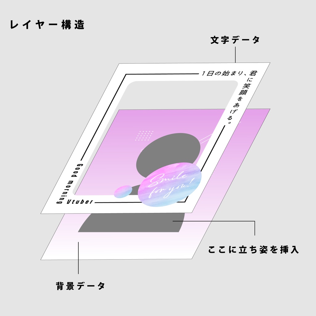 【無料】おはようVtuber用素材【Vtuber向け】